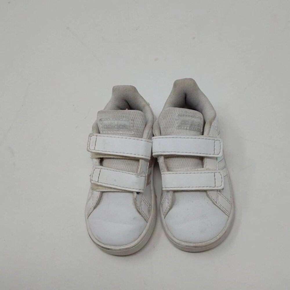 Adidas GRAND COURT Little Girls Shoes Baby Size 5.5k ART FW1276
